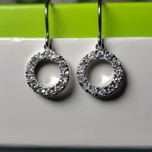 Sterling Silver Infinity Circle Earrings
